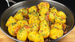 Kartoffeln mit Zwiebeln schmecken besser als Fleisch Das beste Kartoffelrezept in 10 Minuten❗️ [upl. by Emixam]