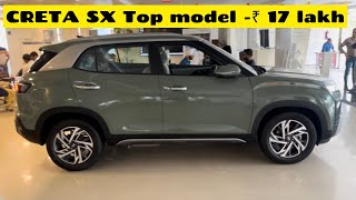 New model Creta 2024💥Hyundai Creta SX Top Model 17 lakh New featuresColours Detailed Review [upl. by Froma]