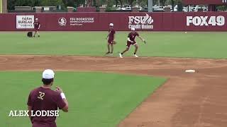 2024 FSU Baseball Position Player Newcomers Defensive Drills 91920 [upl. by Reider]