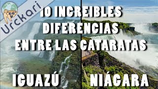 10 Increíbles Diferencias entre las Cataratas del Niágara y del Iguazú [upl. by Atteniuq]