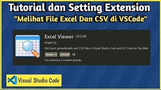 Extension Excel Viewer  Tutorial Command Setting [upl. by Aiveneg]