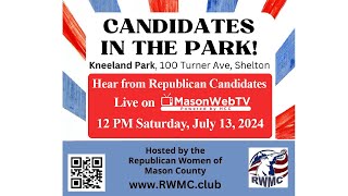 2024 Republican Women of Mason County Candidates in the Park [upl. by Haelat942]