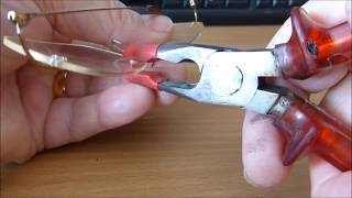 How Make A Better Repair To Rimless Glasses [upl. by Aleciram193]