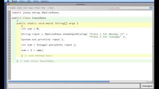 APCS Java JOptionPane and parsing Strings to Ints [upl. by Krischer]