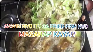 Fried Fish with vegetable  Fried Fish with Veggies  Anly Vlogs [upl. by Nihcas]