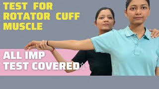 Test for rotator cuff injury  9 IMPORTANT test  drop arm empty can full can test [upl. by Hamlen]