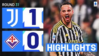 JUVENTUSFIORENTINA 10  HIGHLIGHTS  Gatti header seals Juve’s first win in five  Serie A 202324 [upl. by Gristede]