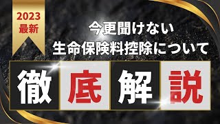 2023年今更聞けない‼️生命保険料控除徹底解説‼️ [upl. by Eutnoj299]