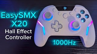 60 EasySMX X20 Game Controller Review  Hall Effect  1000Hz Polling rate  Adjustable Triggers [upl. by Farrison]