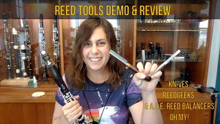 Reed Tools Reed Knife ReedGeek and ALE Reed Balancer Review amp Demo [upl. by Celestina828]