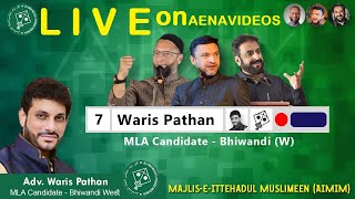 LIVE Akbaruddin Owaisi Grand Public Meeting BHIWANDI WEST MLA Candidate WARIS PATHAN AENA VIDEOS [upl. by Fadil]