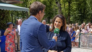 Michaela Kaniber Bayerns Landwirtschaftsministerin zu Gast auf der Galopprennbahn München [upl. by Burchett]