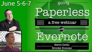 Going Paperless with Evernote  Webinar Replay [upl. by Stephania]