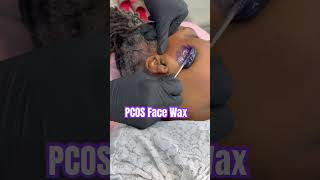 PCOS face waxing waxingvideos waxing skincare [upl. by Avevoneg13]