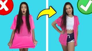 ROUPAS CUSTOMIZADAS SUPER LINDAS E TRUQUES DICAS de MODA para Atualizar GuardaRoupa  Bela Bagunça [upl. by Velick]