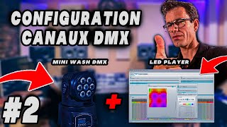 Configure les canaux DMX pour Mini Wash DMX Part2 [upl. by Lemuelah]