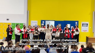 Acqui Terme  Coro femminile di Argostoli Cefalonia nella scuole acquesi [upl. by Artemus]