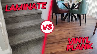 Laminate Flooring VS Vinyl Plank Flooring [upl. by Ilatan]