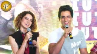 SONG PREVIEW OF TUTAK TUTAK TUTIYA WITH FILM TEAM amp KANGNA RANAUT [upl. by Trev]