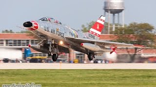 F100 Super Sabre  Entire Performance Thunder Over Michigan 2010 [upl. by Assenat727]