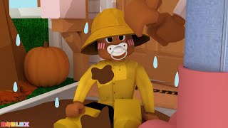 RAINY DAY with a BABY FALL ROUTINE Roblox Bloxburg Roleplay roleplay [upl. by Hcab]