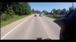 ATV HED ON CRASH WITH CAR  HIGH SPEED [upl. by Michaella242]