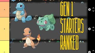 POKÉMON TIERLIST  GEN 1 STARTERS [upl. by Tsui427]