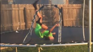 Horrible trampoline accident Hospitalized [upl. by Mcgannon20]