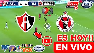 Atlas vs Tijuana EN VIVO donde ver y a que hora juega Atlas vs Xolos Liga Mx 2023 Jornada 2 resumen [upl. by Yrffej535]