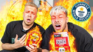 nicht LACHEN sonst SCHÄRFSTE CHILLI der WELT ESSEN 🌶🔥 [upl. by Eemyaj]