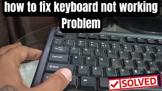 how to fix keyboard is not working problem on Windows 10  11 81 [upl. by Ecnerwaled]