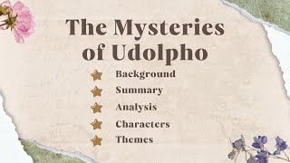 The Mysteries of Udolpho Novel Full Analysis Summary Themes Characters [upl. by Akenihs]