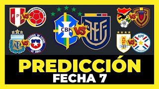 Análisis y Predicción Fecha 7 Eliminatorias Sudamericanas Mundial 2026  Tabla de Posiciones ⚽🏆 [upl. by Gustavo]