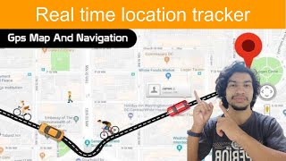 Real time location tracker app on leafletjs  HTML5 geolocation  Tekson [upl. by Sirap61]