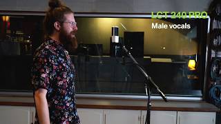 LCT 240 PRO  Male vocals  Sound samples by LEWITT [upl. by Lux]