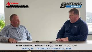 10th Annual Burnips Equipment Co Live Auction  Interview with Craig [upl. by Oker861]