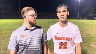 VIDEO Tusculum Men’s Soccer Postgame Nov 6 2024 David Evans [upl. by Nahallac]