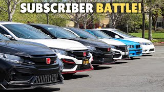 Type R vs STAGE 2 FBO 10th Gen Civic Si vs BMW M3 [upl. by Earized]