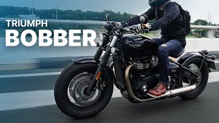 2021 Triumph Bonneville Bobber Black Review  Beyond the Ride [upl. by Kawai]