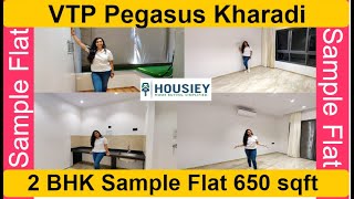 VTP Pegasus 2 BHK Sample Flat  Actual Tour  Pegasus Township Kharadi  VTP Altair Phase 2 [upl. by Reinnej]