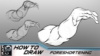 How to Draw Foreshortening for Comic Book Superheroes  Tutorial [upl. by Ordnasil354]