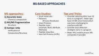 MSBased Impurities Investigations in Biopharmaceutical Laboratories [upl. by Haelem]