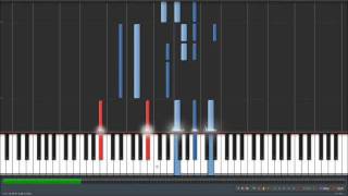 David Bowie  Life on Mars Synthesia Piano Tutorial [upl. by Nilram]