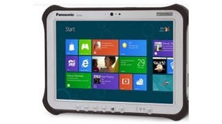 Panasonic Toughpad FZG1 Hands On Review Ruggedized Windows 8 Tablet [upl. by Casady]