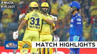 MI vs CSK 12th Match IPL 2023 Highlights  IPL Highlights 2023  CSK v MI ipl 2023 highlights [upl. by Nesnaj298]