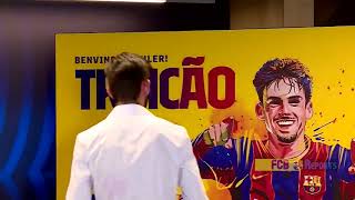 The presentation of Trincão in Camp Nou [upl. by Dranyl]