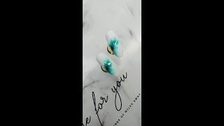 Fast Step To Create Marble Nail Art  Cuccio Veneer easy Base coat [upl. by Adriel]