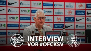 OFCCheftrainer Christian Neidhart vor Kickers Offenbach vs KSV Hessen Kassel [upl. by Tizes]