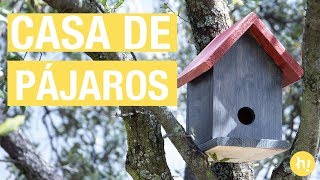 Cómo hacer una casita para pájaros  Refugio para pájaros DIY [upl. by Yojal]