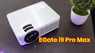 Egate i9 Pro Max Projector Unboxing Review amp Video Samples  Best Movie Projector for home [upl. by Ursulette827]